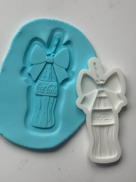 Glass Bottle with Bow Stamp and Cutter