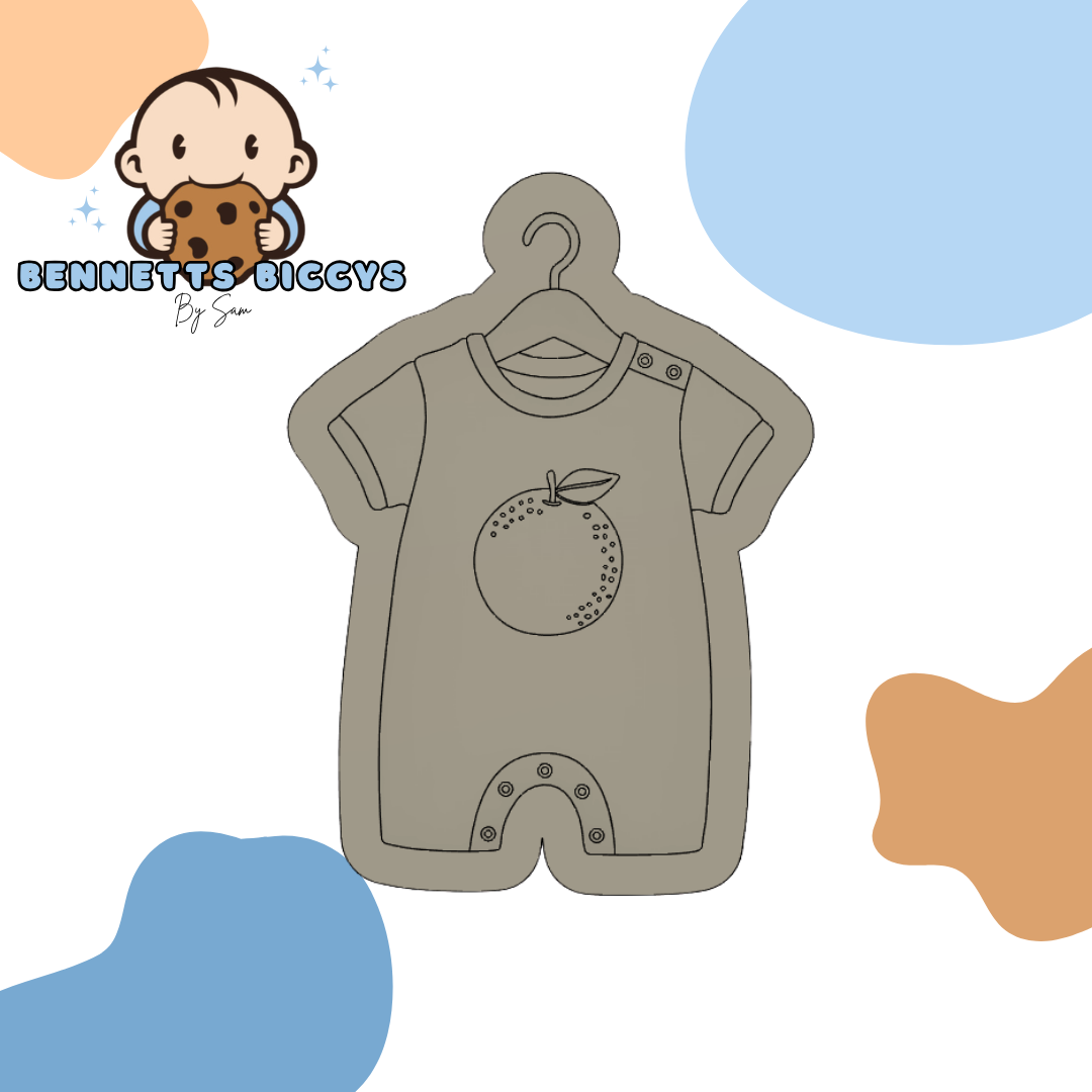 Orange Baby Romper