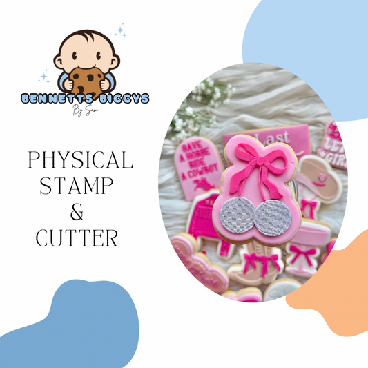 Disco Ball Bow Stamp and Cutter