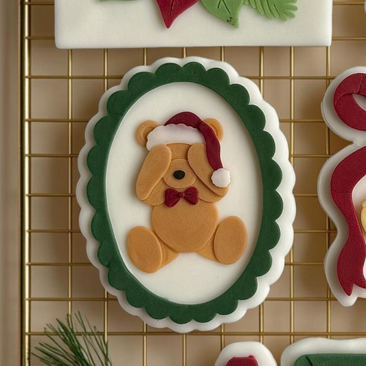 Santa Teddy Frame