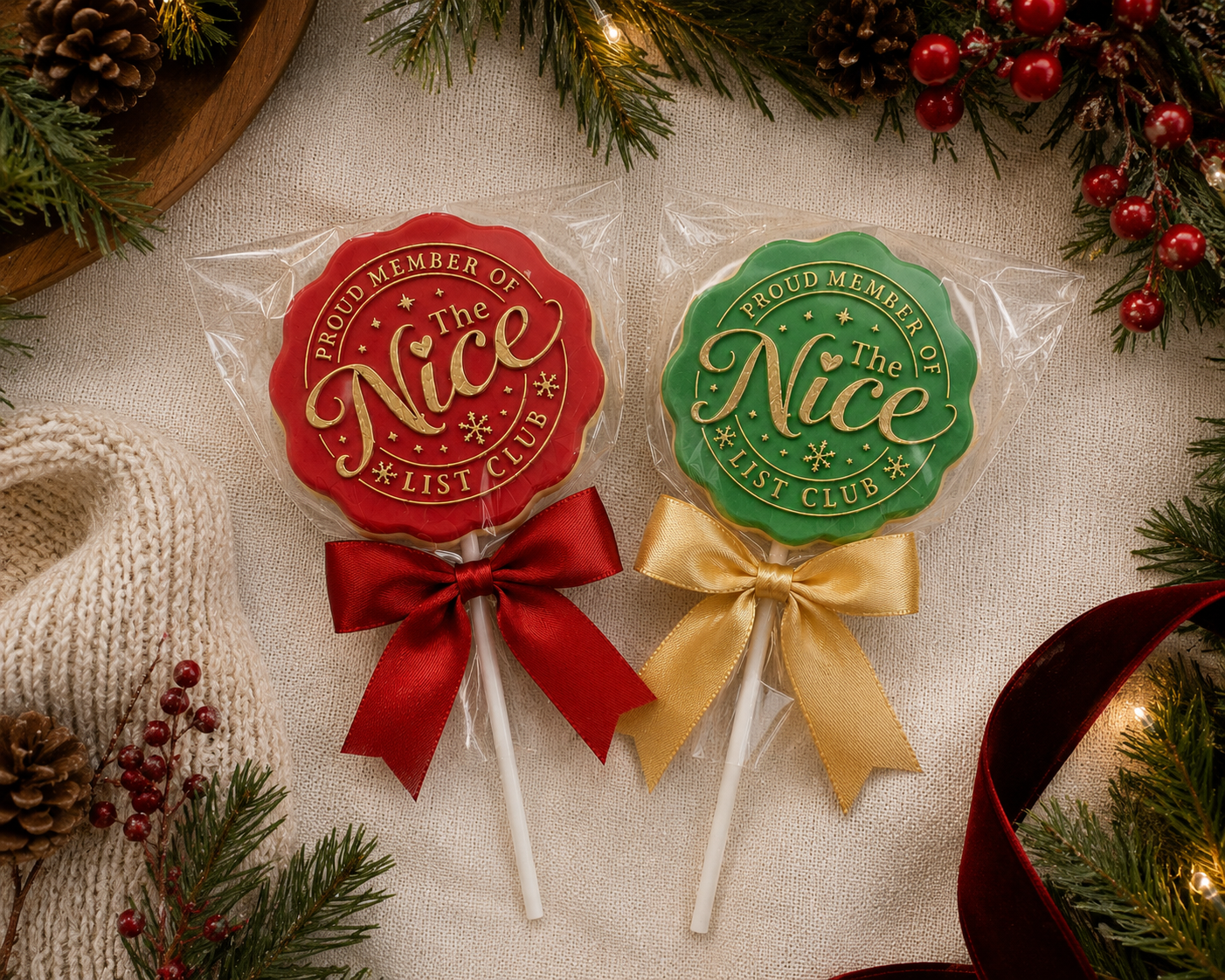 Nice List Biscuit Lolly