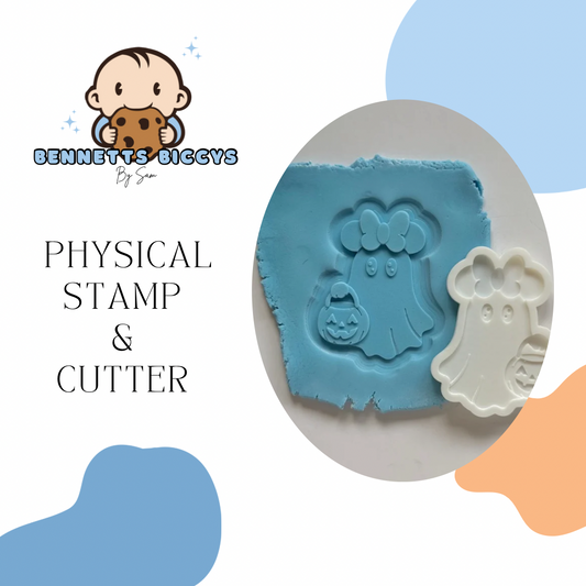 Girl Halloween Mouse Stamp and Cutter