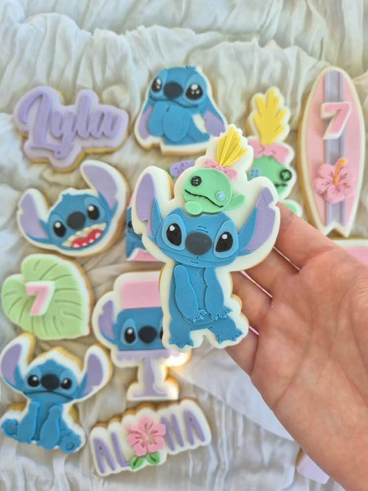 Blue Alien & Doll Stamp & Cutter