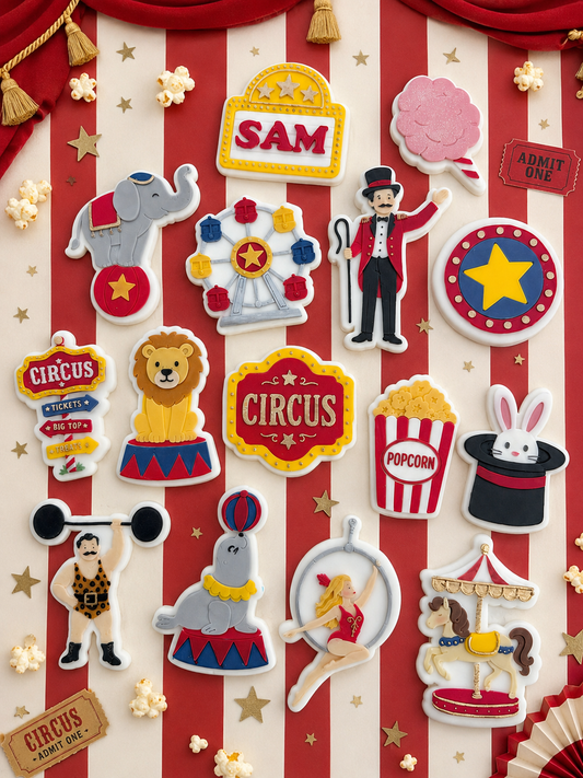 PRELOVED CIRCUS FULL SET stamp & cutters