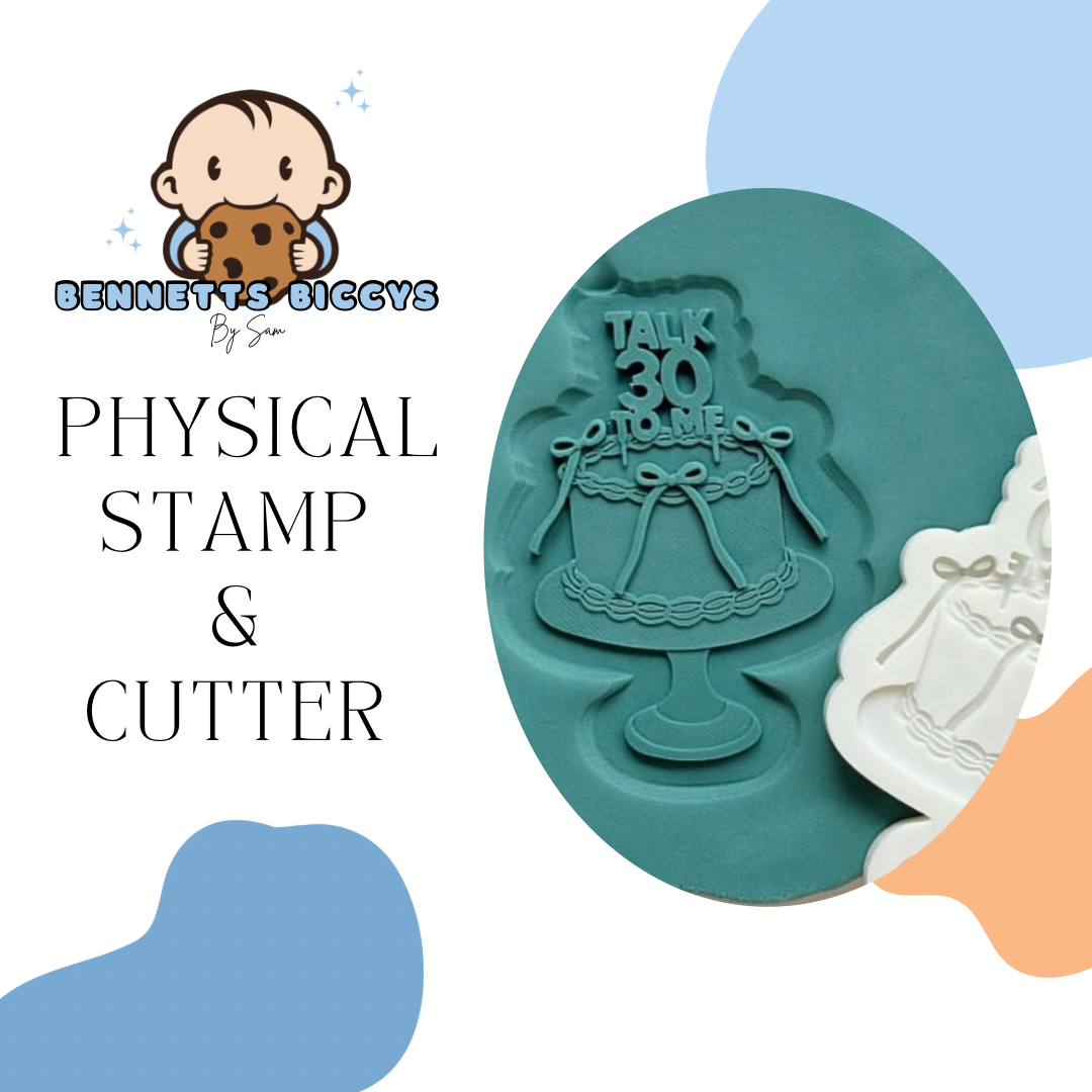 Talk 30 Cake Stamp and Cutter