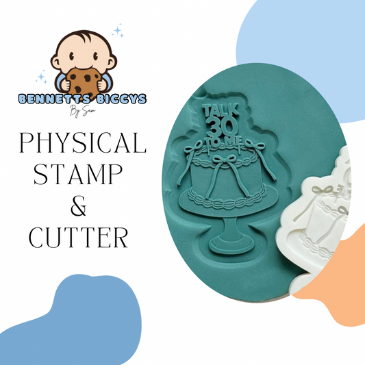 Talk 30 Cake Stamp and Cutter