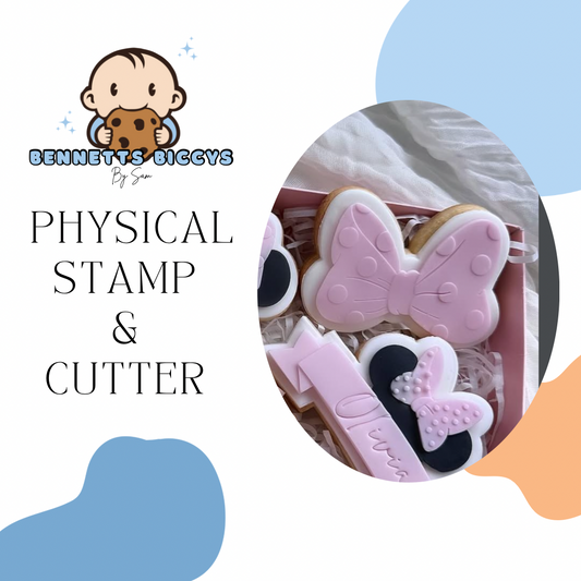 Cute Mouse Bow Stamp & Cutter