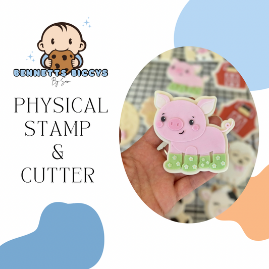 Pig in Wellies Stamp and Cutter