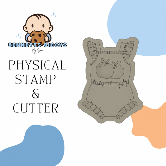 Peach Romper Stamp and Cutter