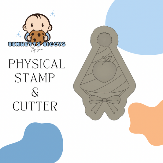 Peach Party Hat Stamp and Cutter