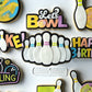 Line of Bowling Pins